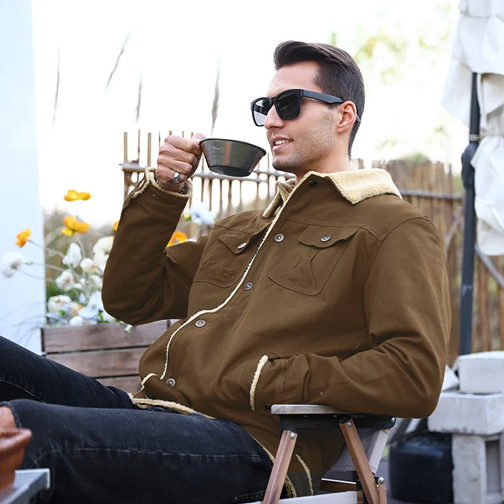 Signature Tunica Men's Faux Shearling Lined Parka Warm Winter Coat