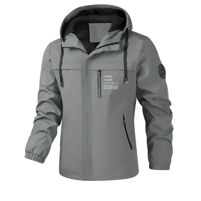 Signature Tunica Men's Lightweight Windbreaker Hooded Zip-Up Jacket for Hiking 3