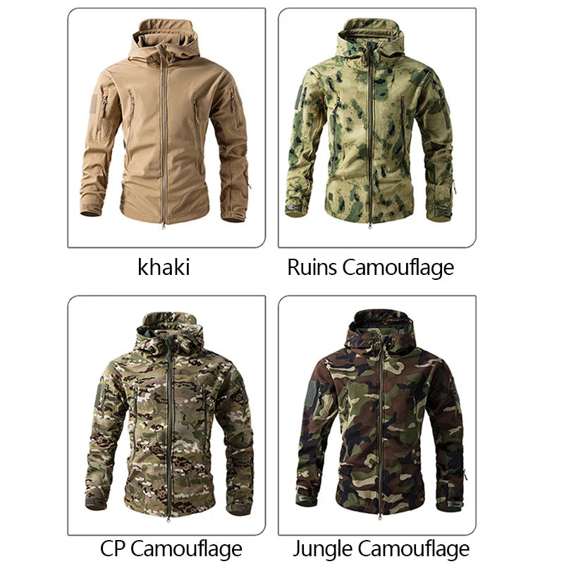 Signature Tunica Tactical Jacket Waterproof Fleece Hooded Camping Jacket